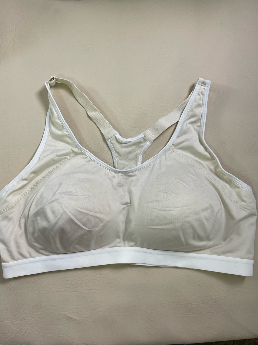 DSG sports bra 2XL white and cream